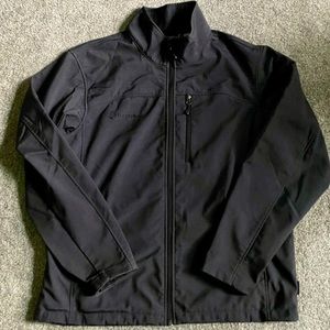 Men’s charcoal gray raincoat